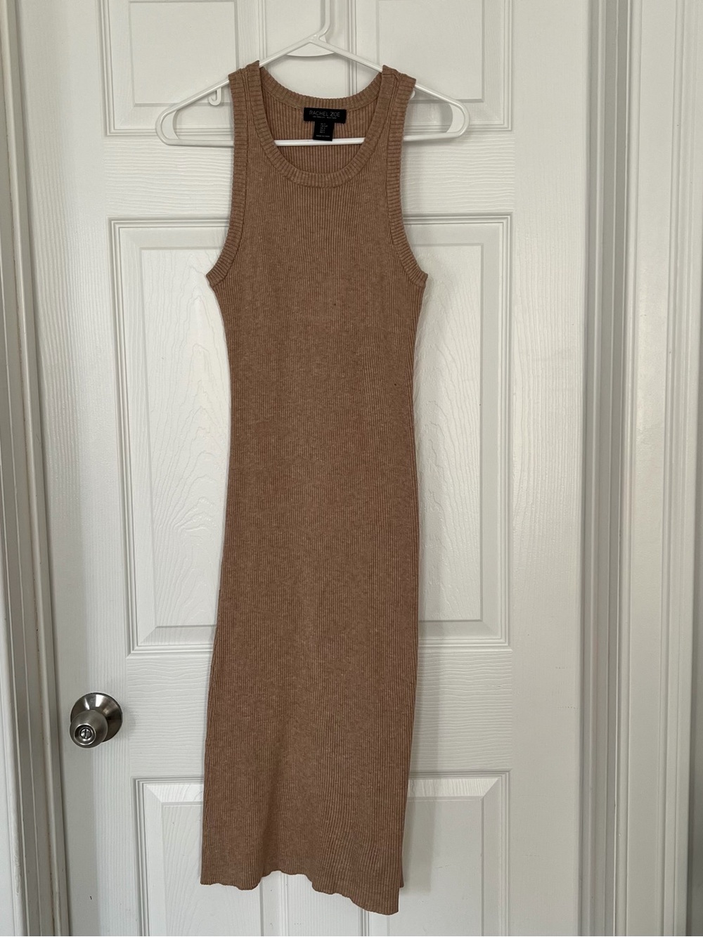 Rachel Zoe Ribbed Tank Maxi Dress — Brown